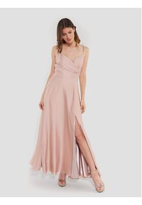 Swing Sukienka wieczorowa 5AE12300 Różowy Regular Fit. Kolor: różowy. Materiał: syntetyk. Styl: wizytowy #4