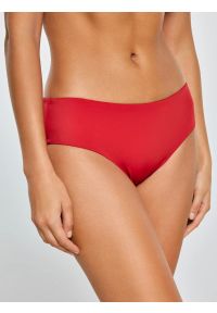 Big-Star - Dół od kostiumu kąpielowego czerwony Morrasa 603. Kolor: czerwony. Materiał: materiał. Wzór: nadruk #3