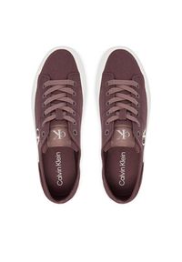 Calvin Klein Jeans Sneakersy Vulc Flatform Low Canvas Mg YW0YW01763 Szary. Kolor: szary. Materiał: materiał #5