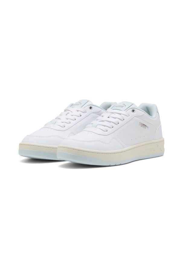 Puma - Sneakersy Court Classy PUMA White Sea Glass Silver Blue Metallic. Kolor: szary, niebieski, wielokolorowy, biały. Sport: turystyka piesza