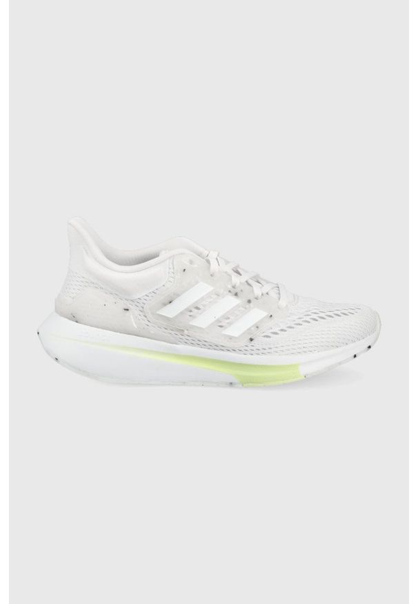 Adidas - adidas buty do biegania EQ21 Run kolor biały. Zapięcie: sznurówki. Kolor: biały. Materiał: materiał, guma. Szerokość cholewki: normalna. Sport: bieganie
