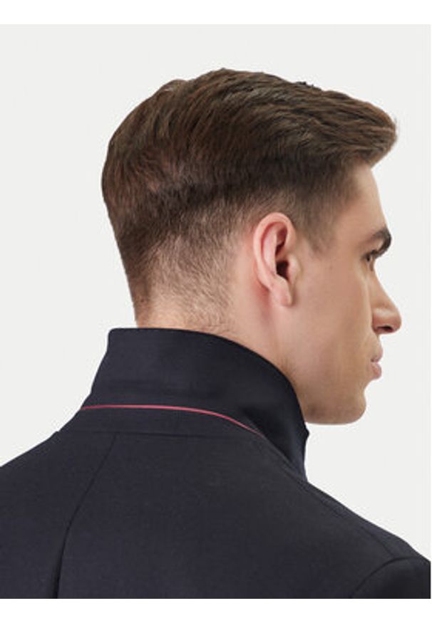 TOMMY HILFIGER - Tommy Hilfiger Marynarka Pennu Crest Club MW0MW41807 Granatowy Slim Fit. Kolor: niebieski. Materiał: wełna