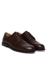 Calvin Klein Półbuty Ess Rubber Derby Lth HM0HM02056 Brązowy. Kolor: brązowy. Materiał: skóra #4