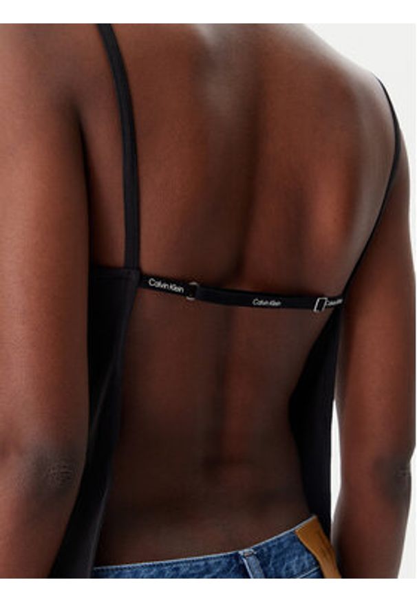 Calvin Klein Jeans Top Logo J20J225314 Czarny Regular Fit. Kolor: czarny. Materiał: syntetyk