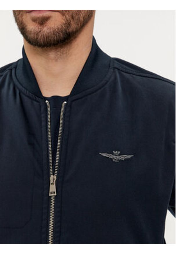 Aeronautica Militare Kurtka bomber 241AB2139CT3247 Granatowy Regular Fit. Kolor: niebieski. Materiał: bawełna