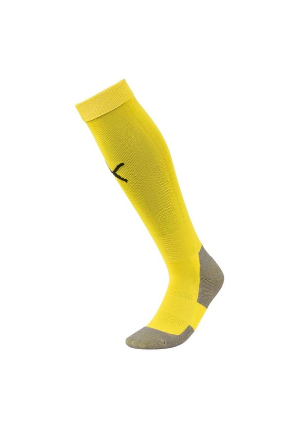 Skarpetki Puma Liga Core. Kolor: żółty, wielokolorowy, czarny. Materiał: materiał. Sport: piłka nożna