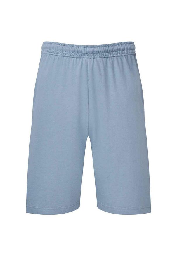 FRUIT OF THE LOOM - Spodenki Jersey Dla Dorosłych Unisex. Kolor: niebieski. Materiał: jersey