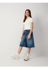 Reserved - Dwuwarstwowa bluzka - złamana biel. Materiał: bawełna #1