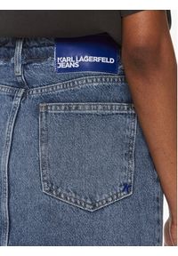 Karl Lagerfeld Jeans Spódnica jeansowa 240J1201 Niebieski Regular Fit. Kolor: niebieski. Materiał: bawełna #2