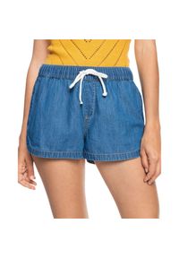 Spodenki turystyczne damskie Roxy New Impossible Denim jeansowe. Kolor: niebieski. Materiał: bawełna