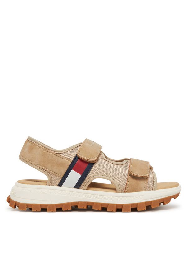 TOMMY HILFIGER - Sandały Tommy Hilfiger. Kolor: beżowy