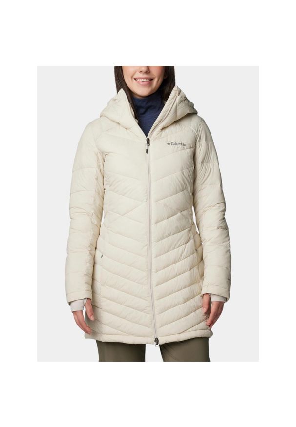 columbia - Kurtka Zimowa Damska Columbia Joy Peak II Mid. Kolor: beżowy. Sezon: zima. Sport: turystyka piesza