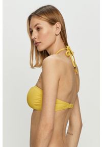 Kate Spade - Biustonosz kąpielowy. Kolor: żółty. Materiał: nylon, materiał, elastan. Wzór: gładki #3