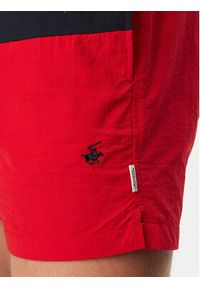 Beverly Hills Polo Club Szorty kąpielowe P-SS26M-SUNNY-0065 Czerwony Regular Fit. Kolor: czerwony. Materiał: syntetyk #2