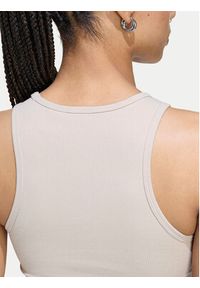 Adidas - adidas Top Essentials KD3822 Beżowy Slim Fit. Kolor: beżowy. Materiał: wiskoza #7