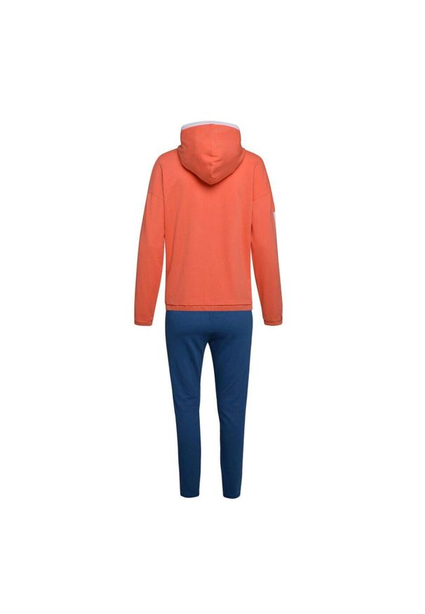 Diadora - Zestaw dresowy damski DIADORA L. TRACKSUIT HOODIE CORE. Kolor: pomarańczowy. Materiał: dresówka