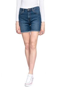 Lee - LEE BOYFRIEND SHORT DAMSKIE SZORTY JEANSOWE L37NMGFL 112108093. Materiał: jeans #9