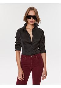 Guess Koszula Fernanda W3BH66 WFQC2 Czarny Slim Fit. Kolor: czarny. Materiał: syntetyk #1