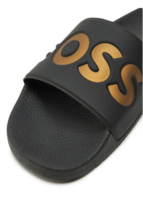 BOSS Klapki Aryeh 50536835 Czarny. Kolor: czarny. Materiał: skóra