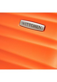 Wittchen - Walizka kabinowa z ABS-u z żebrowaniem pomarańczowa. Kolor: pomarańczowy. Wzór: jednolity #9