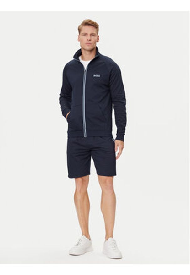BOSS Szorty sportowe Authentic 50545560 Granatowy Regular Fit. Kolor: niebieski. Materiał: bawełna. Styl: sportowy