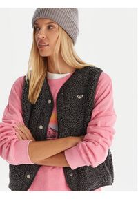 Roxy Bezrękawnik Iconic Twon Vest ERJPF03235 Szary Regular Fit. Kolor: szary. Materiał: syntetyk. Długość rękawa: bez rękawów