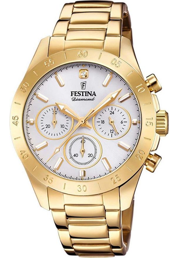 Zegarek Festina Zegarek damski Festina F20400-1 złoty. Kolor: złoty