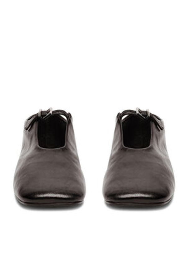 Gino Rossi Baleriny EO-ELSA-V2080 Czarny. Kolor: brązowy. Materiał: skóra