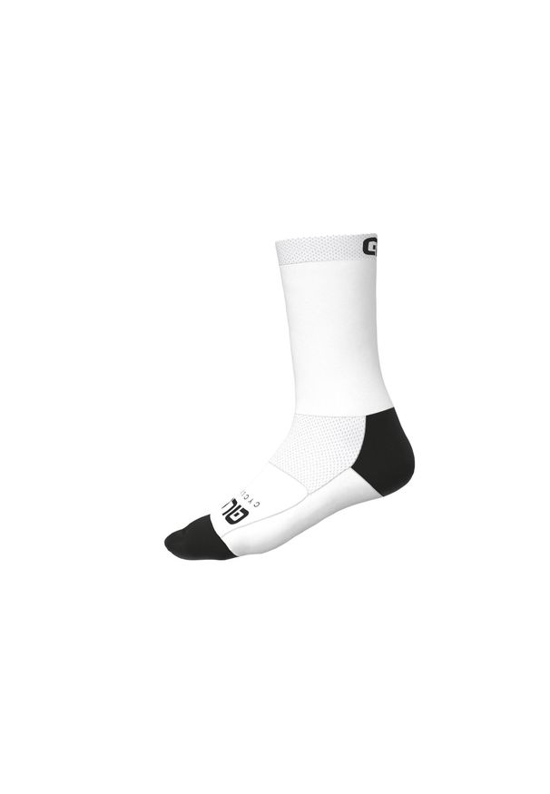ALÉ CYCLING - Skarpety rowerowe Alé Team. Kolor: biały. Sport: kolarstwo
