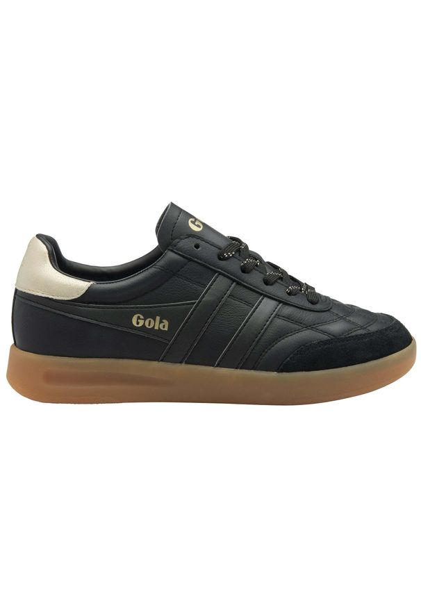 Sneakersy damscy Gola Stadia Leather Trainer. Kolor: żółty, wielokolorowy, czarny