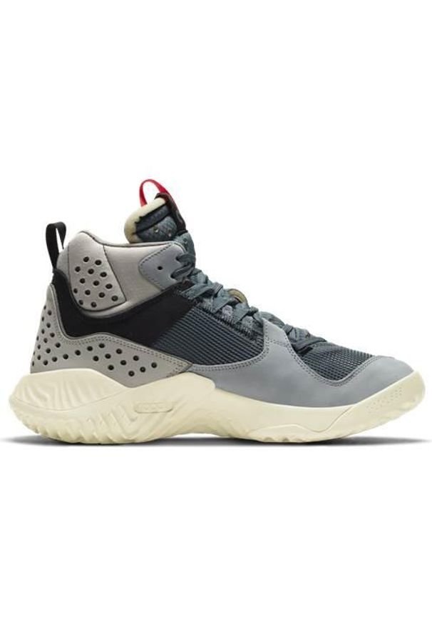 Buty koszykarskie męskie Nike Jordan Delta Mid. Zapięcie: sznurówki. Kolor: szary. Materiał: guma, materiał, tkanina, syntetyk. Szerokość cholewki: normalna. Model: Nike Zoom