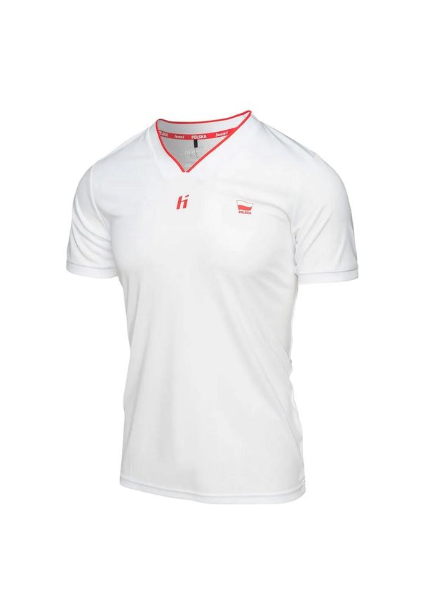 Huari - Koszulka Męska Polska. Kolor: czerwony, wielokolorowy, biały. Sport: turystyka piesza