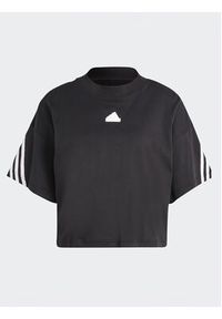 Adidas - adidas T-Shirt Future Icons 3-Stripes T-Shirt HT4695 Czarny Loose Fit. Kolor: czarny. Materiał: bawełna #6
