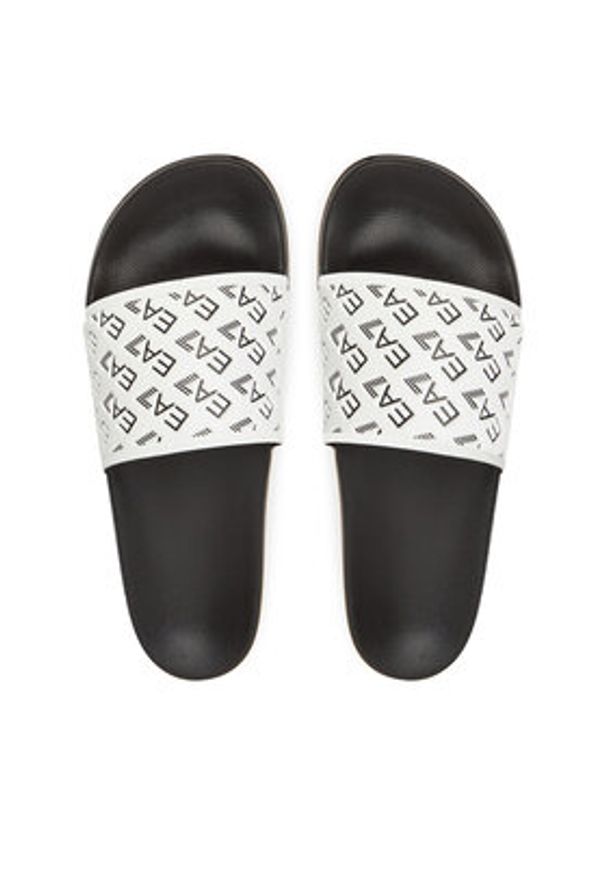 EA7 Emporio Armani Klapki 7X000109 AF15125 F0043 Biały. Kolor: biały. Materiał: syntetyk