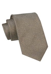 Alties - Klasyczny Męski Krawat - ALTIES - Beżowy Melanż. Kolor: brązowy, wielokolorowy, beżowy. Materiał: tkanina. Wzór: melanż. Styl: klasyczny #1