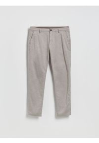 Reserved - Spodnie chino slim - ciemnobrązowy. Kolor: brązowy. Materiał: tkanina, bawełna