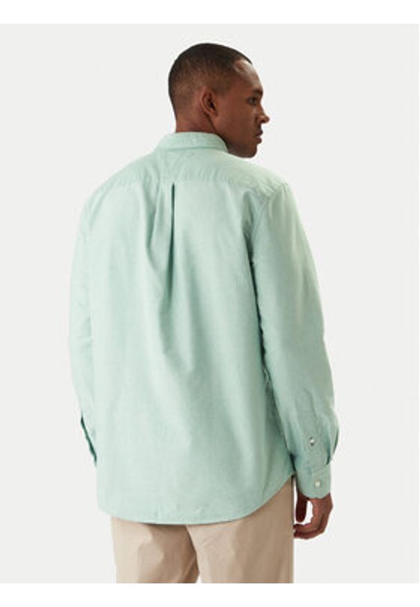 TOMMY HILFIGER - Tommy Hilfiger Koszula Solid Heritage MW0MW35774 Zielony Regular Fit. Kolor: zielony. Materiał: bawełna