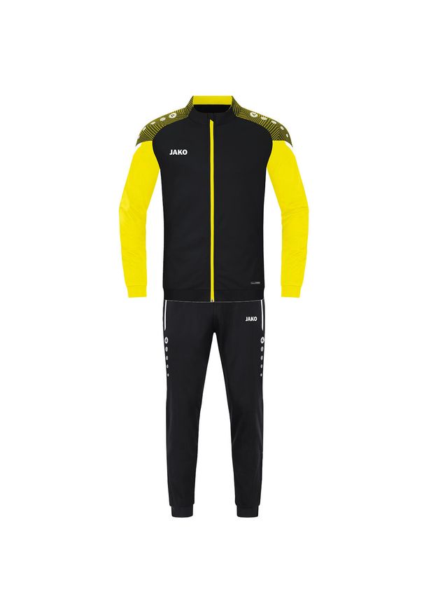 Dres Jako Performance. Kolor: żółty, czarny, wielokolorowy. Materiał: dresówka. Sport: piłka nożna