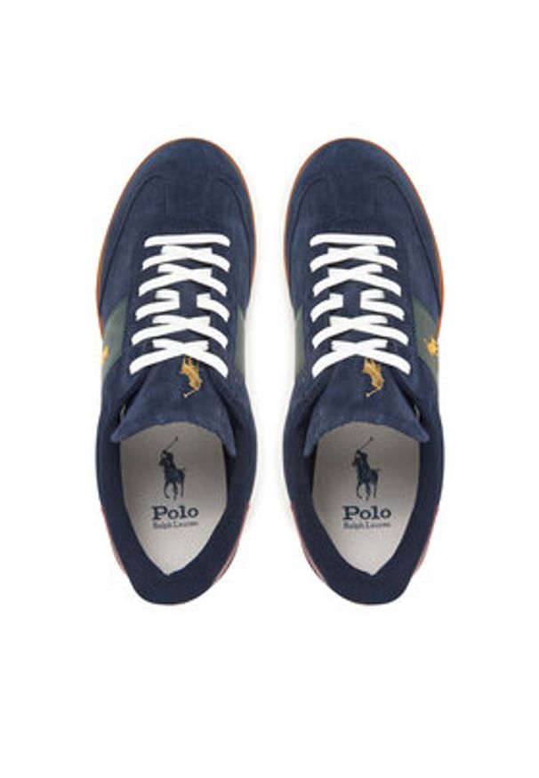 Polo Ralph Lauren Sneakersy Heritage Aera 809954903002 Granatowy. Kolor: niebieski. Materiał: skóra, zamsz