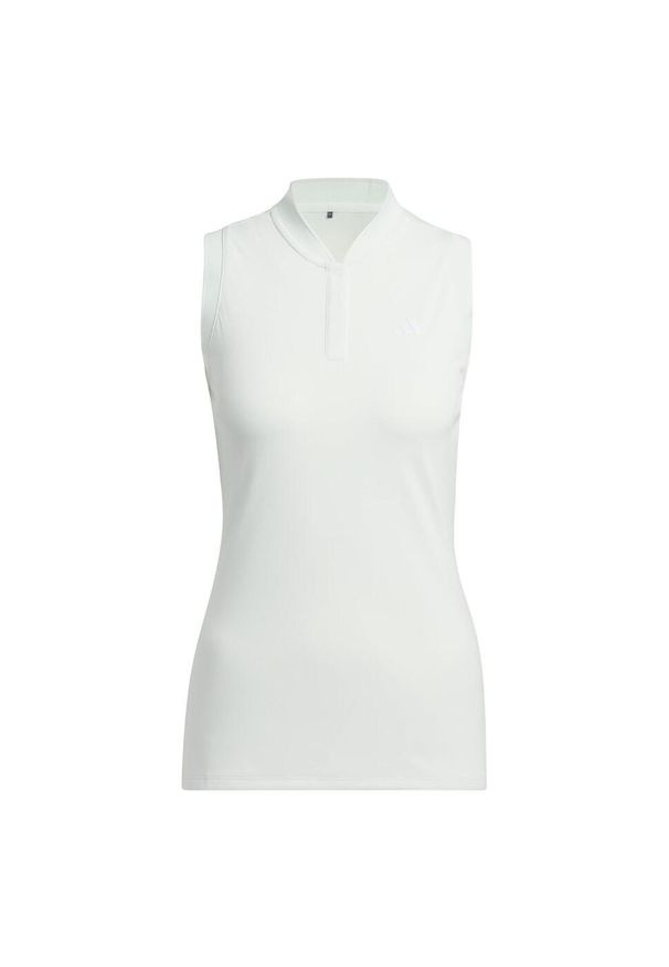Adidas - Koszulka Ultimate365 Tour HEAT.RDY Sleeveless Polo. Typ kołnierza: polo. Kolor: zielony. Materiał: materiał. Długość rękawa: bez rękawów. Styl: sportowy