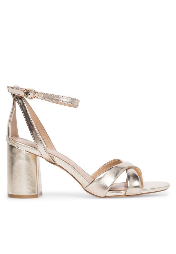 Sandały Sergio Bardi. Kolor: złoty