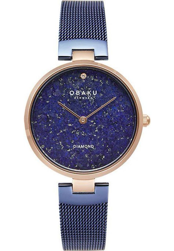 Zegarek OBAKU Zegarek damski Obaku Denmark V256LHVLML-DLPD niebieski. Kolor: niebieski