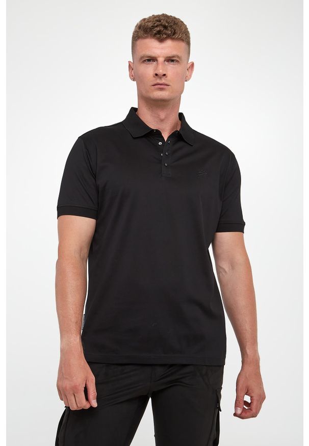 Karl Lagerfeld - Polo męskie z logo KARL LAGERFELD. Typ kołnierza: polo