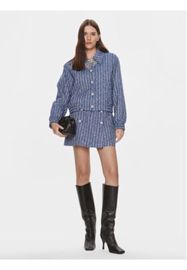 Custommade Kurtka przejściowa Frances 999830881 Niebieski Relaxed Fit. Kolor: niebieski. Materiał: bawełna