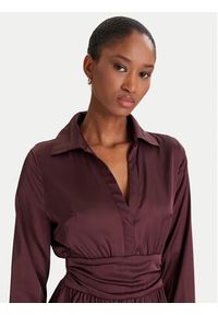 Guess Sukienka koktajlowa W5YK00 WF1T2 Brązowy Regular Fit. Kolor: brązowy. Materiał: syntetyk. Styl: wizytowy #3