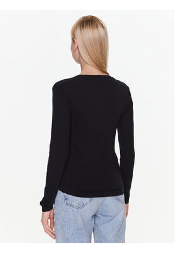 United Colors of Benetton - United Colors Of Benetton Sweter 1091D1M08 Granatowy Regular Fit. Kolor: czarny. Materiał: bawełna