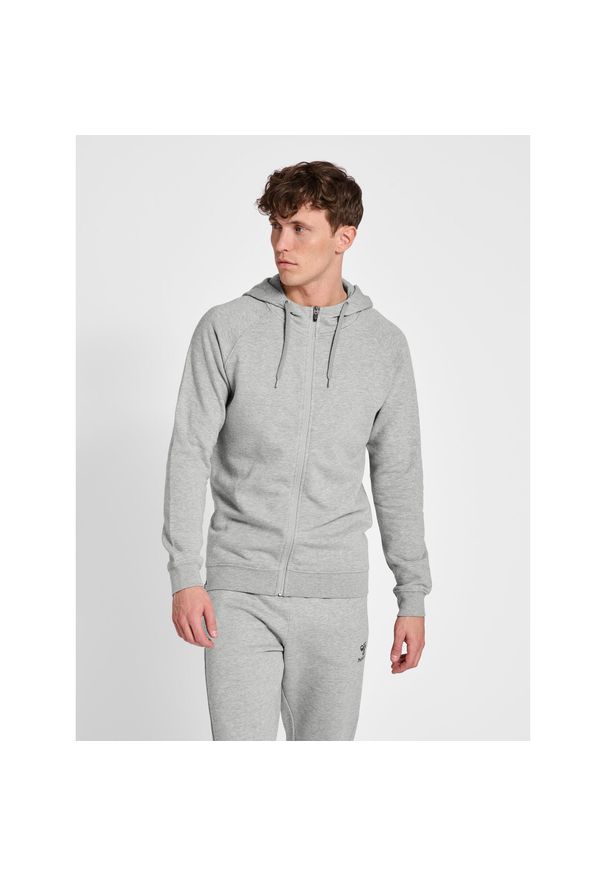 Bluza z kapturem i zamkiem błyskawicznym Hummel Red Heavy. Typ kołnierza: kaptur. Kolor: szary. Sport: fitness