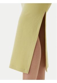 Hugo - HUGO Sukienka codzienna Nalimera 50514521 Zielony jasny Slim Fit. Okazja: na co dzień. Kolor: zielony. Materiał: bawełna. Typ sukienki: proste. Styl: casual #4