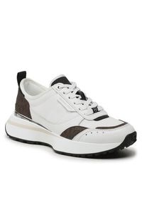 MICHAEL Michael Kors Sneakersy Flynn Trainer 43S3FYFS7D Biały. Kolor: biały. Materiał: materiał #6