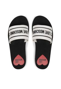 Love Moschino - LOVE MOSCHINO Klapki JA28334G0MIX6100 Biały. Kolor: biały. Materiał: materiał